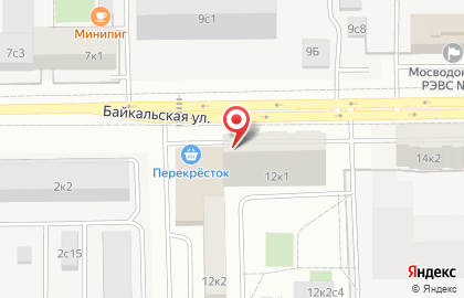 Супермаркет Перекрёсток в Москве на карте