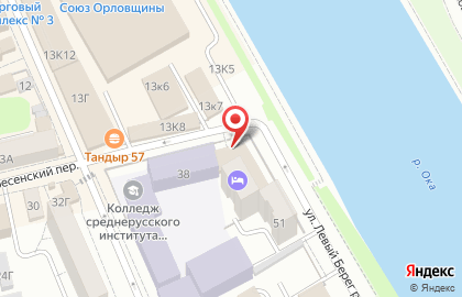 Гостиница Среднерусского института управления на карте