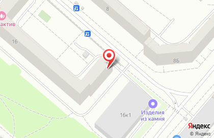 Сеть салонов реставрации пухо-перьевых изделий Соня на проспекте Комарова на карте