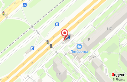 Киоск по продаже кондитерских и молочных изделий на Московской улице на карте