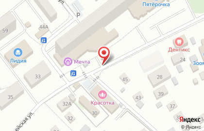Киоск по продаже печатной продукции, пос. Нахабино на Вокзальной улице на карте