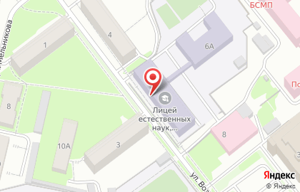 Лицей естественных наук на улице Возрождение на карте