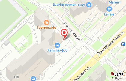 Торговый дом Невский на улице Ленинградской на карте