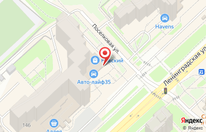 Магазин расходных материалов для ногтевого сервиса Nails shop на улице Ленинградской на карте