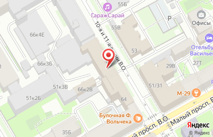 Стоматология Veradent на 11-ой линии Васильевского острова на карте