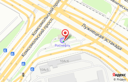 Технический центр Роснефть на Комсомольском проспекте на карте