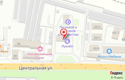 Интернет-магазин автозапчастей и автотоваров Emex на Центральной улице на карте