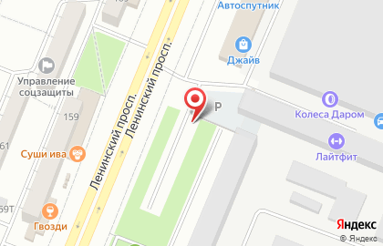 Автостоянка в Воронеже на карте