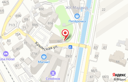 Киоск по продаже выпечки в Центральном районе на карте