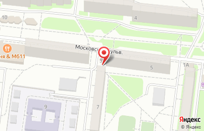 Первая полоса на Московском бульваре на карте