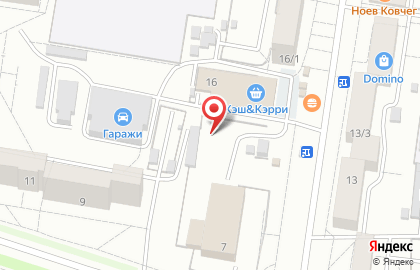 Теплая автостоянка в Благовещенске на карте