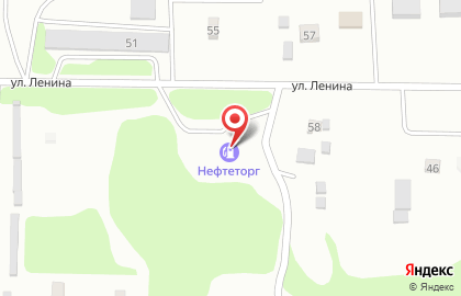 АЗС Нефтеторг на улице Ленина на карте