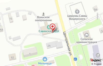 Савинский сельский Дом культуры в Великом Новгороде на карте