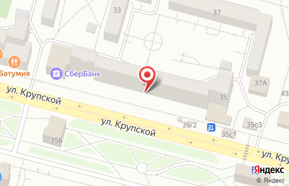 Курьерская служба DHL на улице Крупской на карте