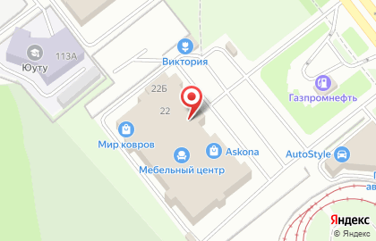 Торгово-производственная фирма ЗОЛОТАЯ ДВЕРЬ в Курчатовском районе на карте