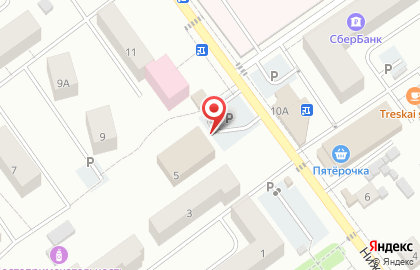 Супермаркет Магнит у дома в Перми на карте
