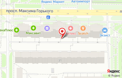 ОБЕЛИСК на проспекте Максима Горького на карте