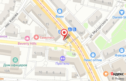 Магазин цветов в Калининграде на карте