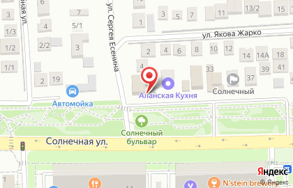 Компания Артконтрактстрой на Солнечной улице на карте