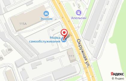 Автомойка самообслуживания в Первомайском районе на карте