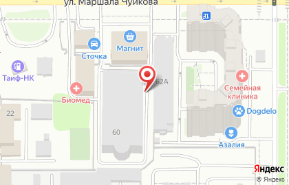 Торговая компания Айташ на улице Маршала Чуйкова на карте