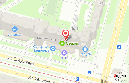 Первая Помощь на улице Савушкина на карте