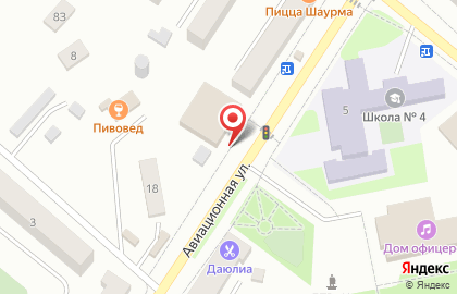Зеркальный на Авиационной улице на карте