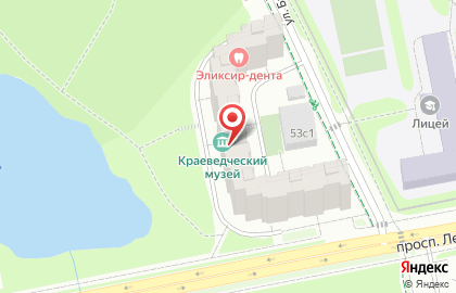 Краеведческая библиотека на карте