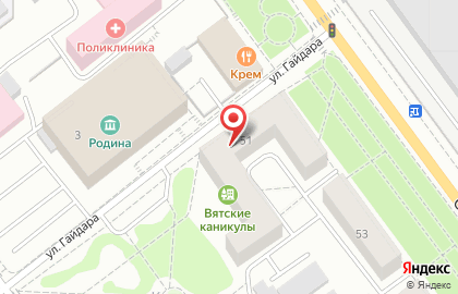 Ателье Соня на улице Гайдара на карте