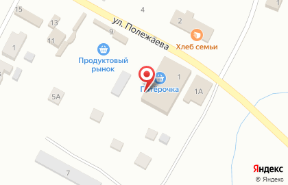 Магазин Колос на улице Полежаева на карте