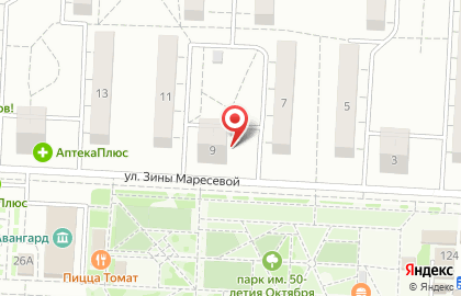 Парикмахерская Успех в Кировском районе на карте