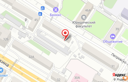 Копицентр в Центральном районе на карте