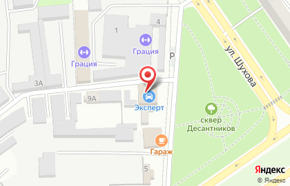 Автосервис Эксперт на улице Шухова на карте
