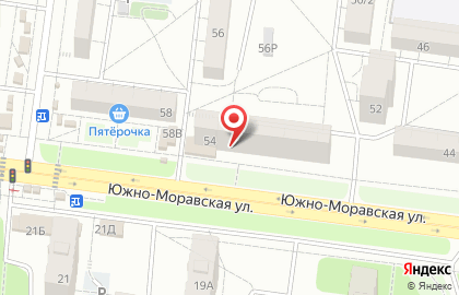 Магазин у дома Бристоль на Южно-Моравской улице на карте