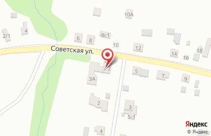 Магазин продуктов Любимый на Советской улице на карте