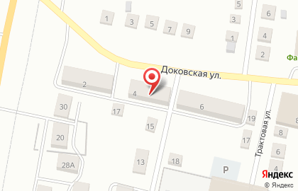 Почта России, АО на Доковской улице на карте
