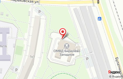 Отдел МВД России по району Бирюлёво Западное г. Москвы на карте