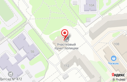 Участковый пункт полиции на Комсомольском проспекте на карте