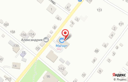 Супермаркет Магнит в Комсомольском переулке на карте