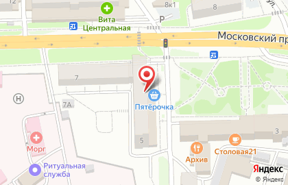 СберБанк на Московском проспекте, 5 на карте