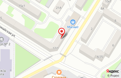 Супермаркет Магнит на Первомайской улице на карте