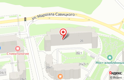 Языковой центр G&S на улице Маршала Савицкого на карте