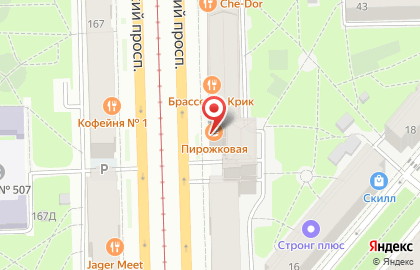 Пирожковая на Московском на карте