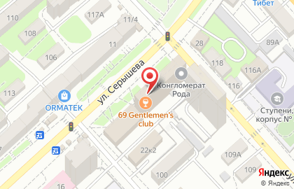 Блокбастер на улице Серышева на карте