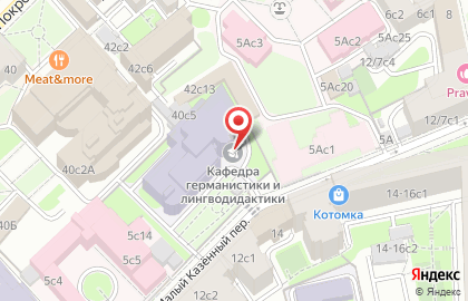 Московский городской педагогический университет в Москве на карте