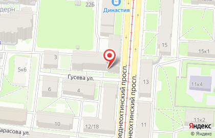 Кафе-столовая Русский двор на Среднеохтинском проспекте на карте