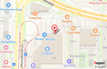 Ресторан быстрого обслуживания Макдоналдс на Московской улице на карте