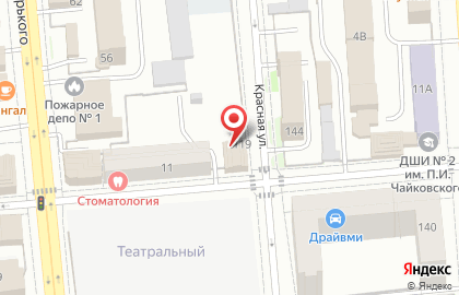 Книжный магазин Дом учителя на Красной улице на карте