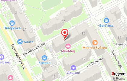 Музенидис Тревел на улице Невзоровых на карте