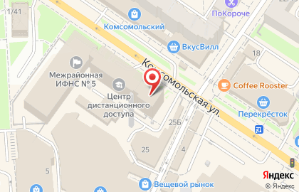 ОАО АльфаСтрахование на Комсомольской на карте